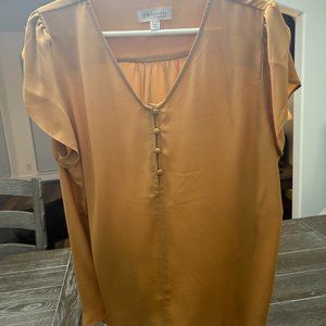 Womens Philosophy Republic Clothing Tulip Short Sleeve Button Up Top